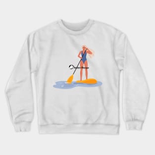 Stand Up Paddling Diva Crewneck Sweatshirt